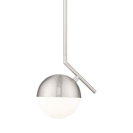 Z-Lite Realm Sphere 9" Wide Mini Pendant Brushed Nickel