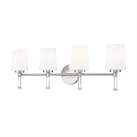 Z-Lite Henri 4 Light 32" Wide Vanity Light Brushed Nickel