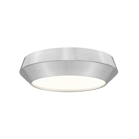 Z-Lite Quasars 12" Wide LED Flush Mount Ceiling Fixture Brushed Nickel