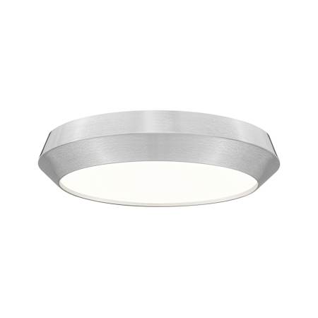 Z-Lite Quasars 16" Wide LED Flush Mount Ceiling Fixture Brushed Nickel