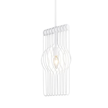 Z-Lite Contour 7" Wide Mini Pendant White