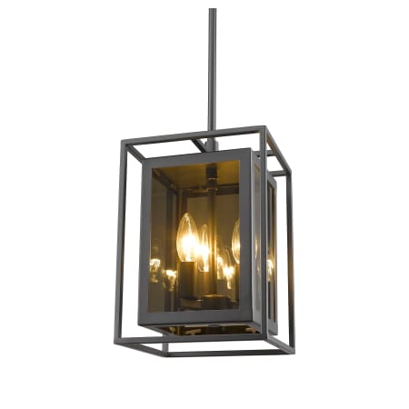 Z-Lite Infinity 3 Light 8" Wide Taper Candle Mini Pendant Misty Charcoal