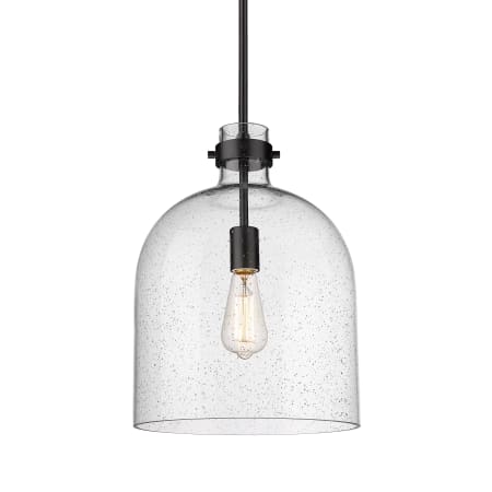 Z-Lite Pearson 12" Wide Pendant Matte Black