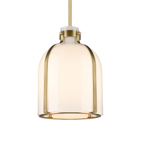 Z-Lite Pearson 10" Wide Mini Pendant Rubbed Brass
