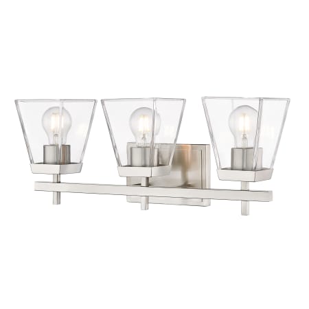 Z-Lite Lauren 3 Light 22" Wide Vanity Light Brushed Nickel
