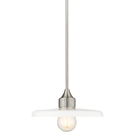 Z-Lite Paloma 14" Wide Pendant with Shade Brushed Nickel