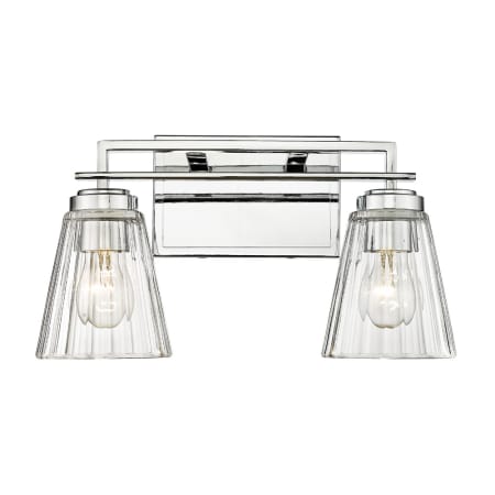 Z-Lite Lyna 2 Light 9" Wide Vanity Light Chrome