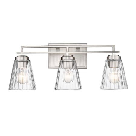 Z-Lite Lyna 3 Light 9" Wide Vanity Light Brushed Nickel