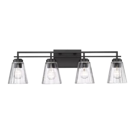Z-Lite Lyna 4 Light 9" Wide Vanity Light Matte Black