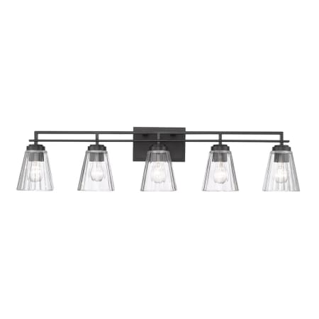Z-Lite Lyna 5 Light 9" Wide Vanity Light Matte Black