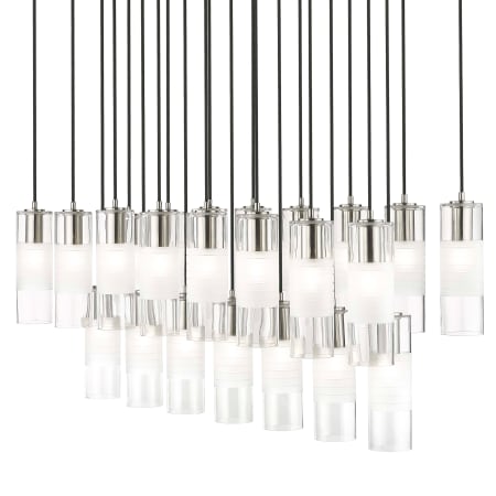 Z-Lite Alton 23 Light 54" Wide Linear Chandelier Brushed Nickel