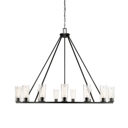 Z-Lite Titus 15 Light 63" Wide Candle Style Chandelier Matte Black