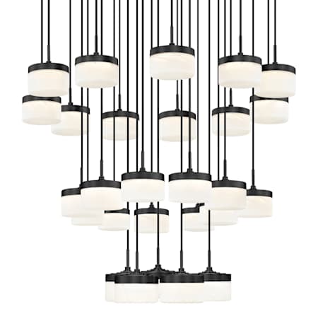 Z-Lite Renaud 41" Wide LED Multi Light Pendant Matte Black