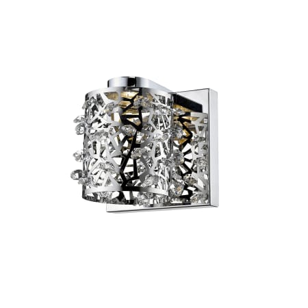 Z-Lite Fortuna Single Light 4-23/32" High Integrated LED Wall Sconce Chrome