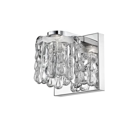Z-Lite Tempest Single Light 4-23/32" High Integrated LED Wall Sconce Chrome