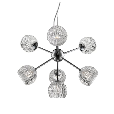 Z-Lite Laurentian 7 Light 22" Wide Sputnik Chandelier Chrome