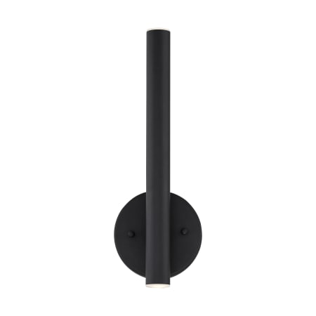 Z-Lite Forest 2 Light 14" Tall Integrated LED Bathroom Sconce Matte Black