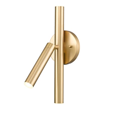 Z-Lite Saxon 13" Tall LED Bathroom Sconce Modern Gold