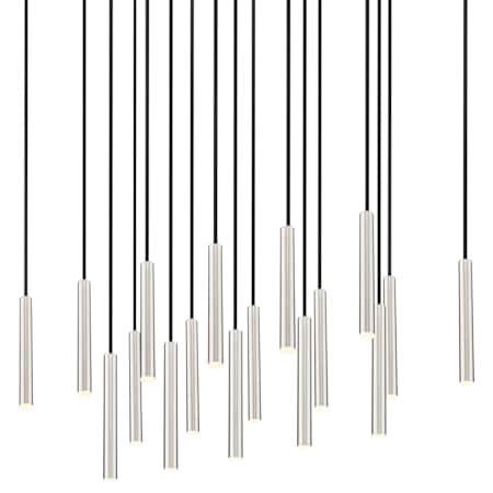 Z-Lite Forest 42" Wide Linear Chandelier Brushed Nickel