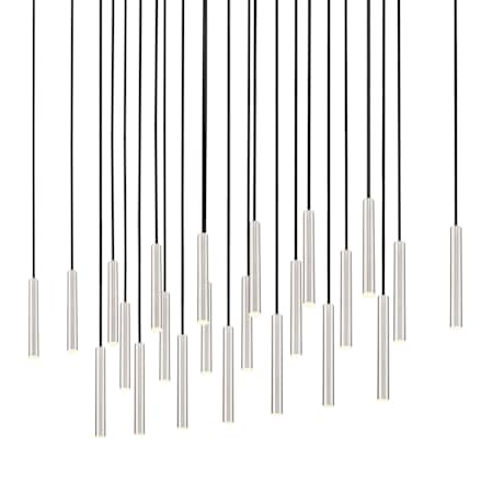 Z-Lite Forest 54" Wide Linear Chandelier Brushed Nickel