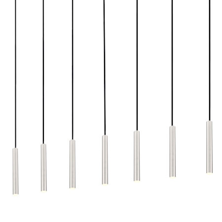 Z-Lite Forest 54" Wide Linear Chandelier Brushed Nickel