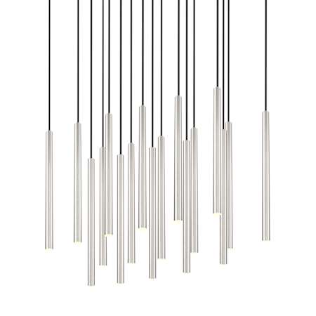 Z-Lite Forest 42" Wide Linear Chandelier Brushed Nickel