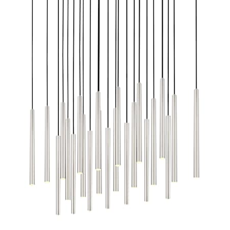 Z-Lite Forest 54" Wide Linear Chandelier Brushed Nickel