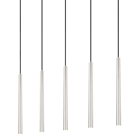 Z-Lite Forest 42" Wide Linear Chandelier Brushed Nickel