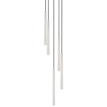 Z-Lite Forest 12" Wide Chandelier Brushed Nickel