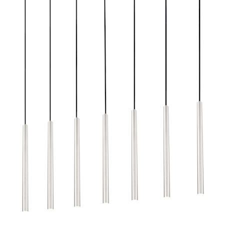 Z-Lite Forest 54" Wide Linear Chandelier Brushed Nickel