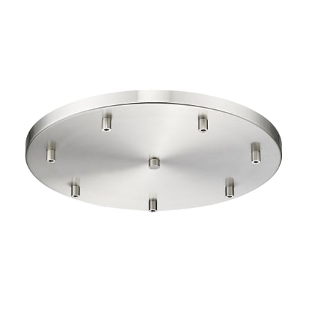 Z-Lite Canopy 18" Wide with 7 Ports Brushed Nickel