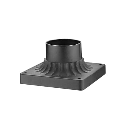 Z-Lite Square 5-3/4" Wide Marine Grade Pier Mount Base Black