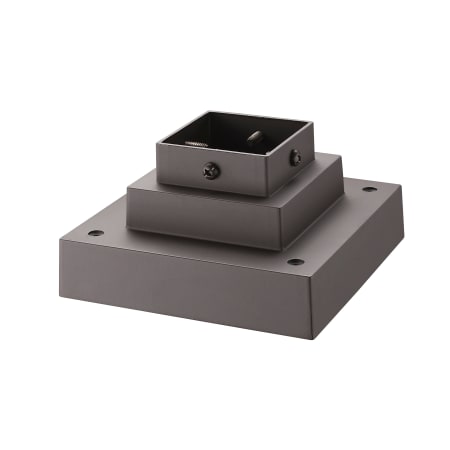Z-Lite Square 6-3/4" Wide Marine Grade Pier Mount Base with Square Fitter Deep Bronze