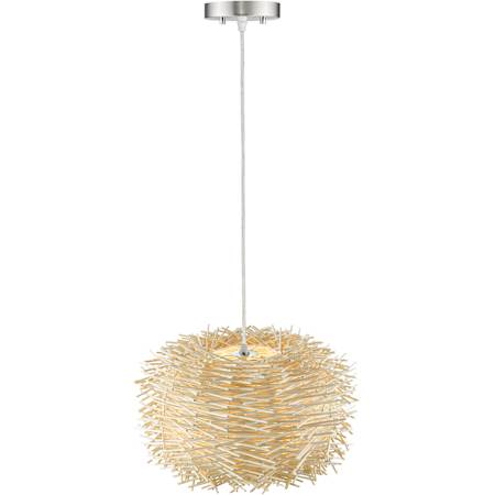 459-20 in Brushed Nickel / Natural with Light On