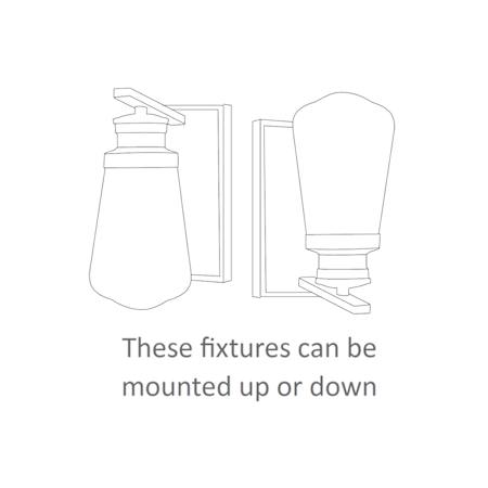 This fixture can be mounted up or down