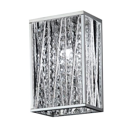 Z-Lite Terra 1 Light 6" Wide ADA Compliant Crystal Wall Sconce with LED Bulb Chrome