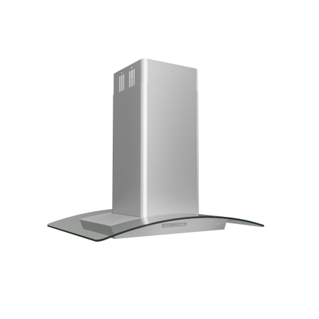 Zephyr Milano 200 - 700 CFM 36 Inch Wide Island Range Hood with LumiLight LED Lighting Stainless Steel / Glass