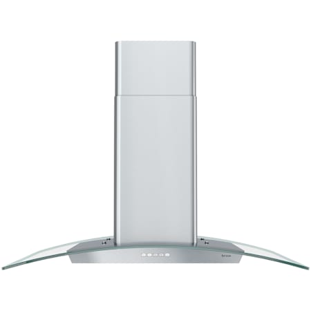 Zephyr Brisas 290 - 600 CFM 36 Inch Wide Island Range Hood with Curved Glass Canopy and LumiLight LED Lighting Stainless Steel / Glass