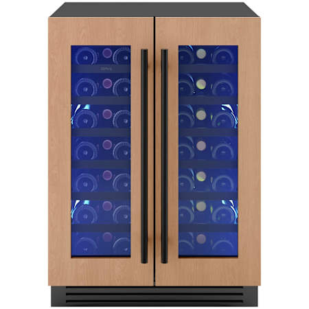Zephyr Presrv 24 Inch Wide 42 Bottle Capacity Panel Ready Built-In / Free Standing Wine Cooler Panel Ready