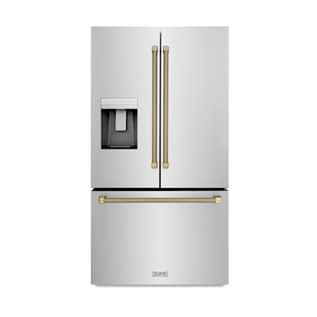 ZLINE Gemini Pot Filler Brushed Nickel / Champagne Bronze