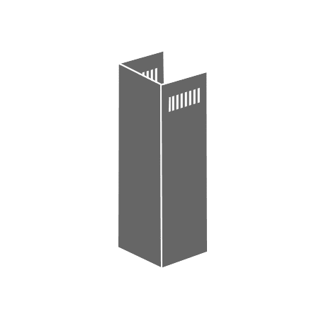 ZLINE Range Hood Duct Extension for 9 ft. to 10 ft. Ceilings - 1PCEXT-455/476/477/667/697 Stainless Steel