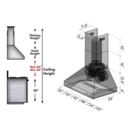 Zline-667-42-Dimensions