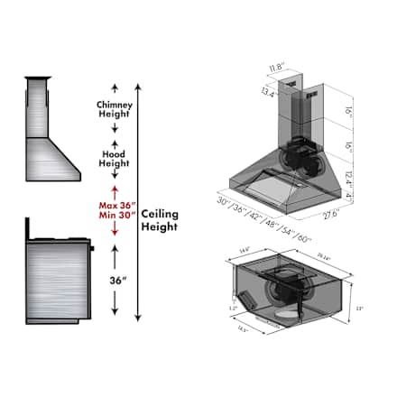 Zline-697-RS-30-Dimensions