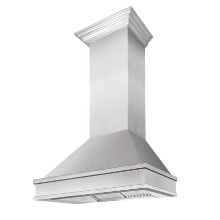 ZLINE 120 - 400 CFM 30 Inch Wide Outdoor Fingerprint Resistant Wall Mounted Range Hood with 4 Speeds and LED Lights Fingerprint Resistant Stainless Steel