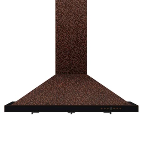 ZLINE 120 - 400 CFM 30 Inch Wide Wall Mounted Range Hood with 4 Speeds and LED Lights Embossed Copper