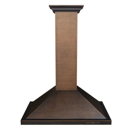 ZLINE 120 - 400 CFM 30 Inch Wide Outdoor Wall Mounted Range Hood with 4 Speeds and 304 Grade Stainless Steel Hand Hammered Copper