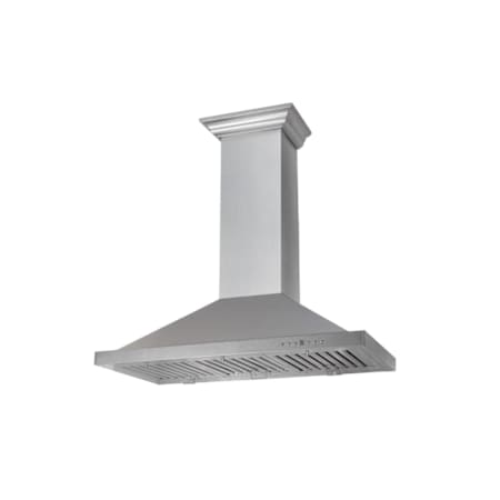 ZLINE 120 - 400 CFM 30 Inch Wide Outdoor Fingerprint Resistant Wall Mounted Range Hood with Baffle Filters and 4 Speeds Fingerprint Resistant Stainless Steel