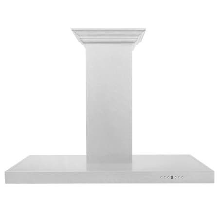 ZLINE 120 - 400 CFM 48 Inch Wide Wall Mounted Range Hood with Convertible Ventilation and 4 Speeds DuraSnow Stainless Steel