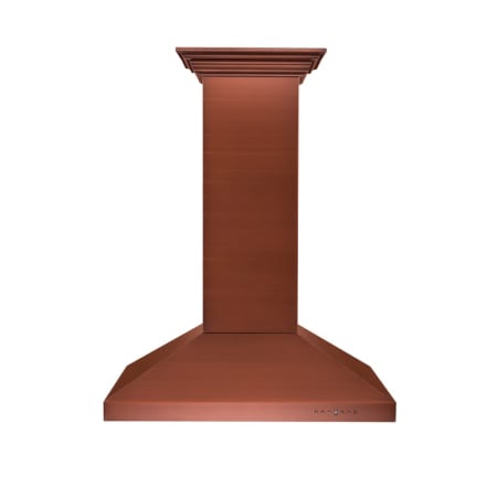 ZLINE 120 - 400 CFM 36 Inch Wide Outdoor Island Range Hood with LED Lights and 4 Speeds Copper