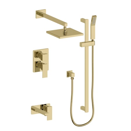 ZLINE Bliss Rainfall Shower System with 12 Inch Oversized Shower Head Polished Gold